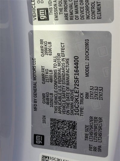 2025 Chevrolet Silverado 2500 HD WT