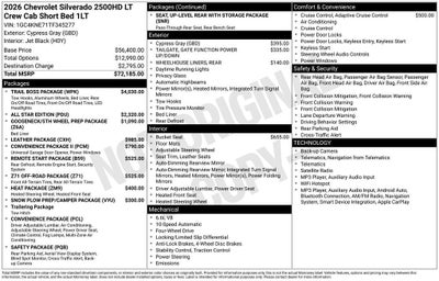 2026 Chevrolet Silverado 2500 HD LT