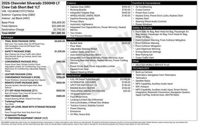 2026 Chevrolet Silverado 2500 HD LT