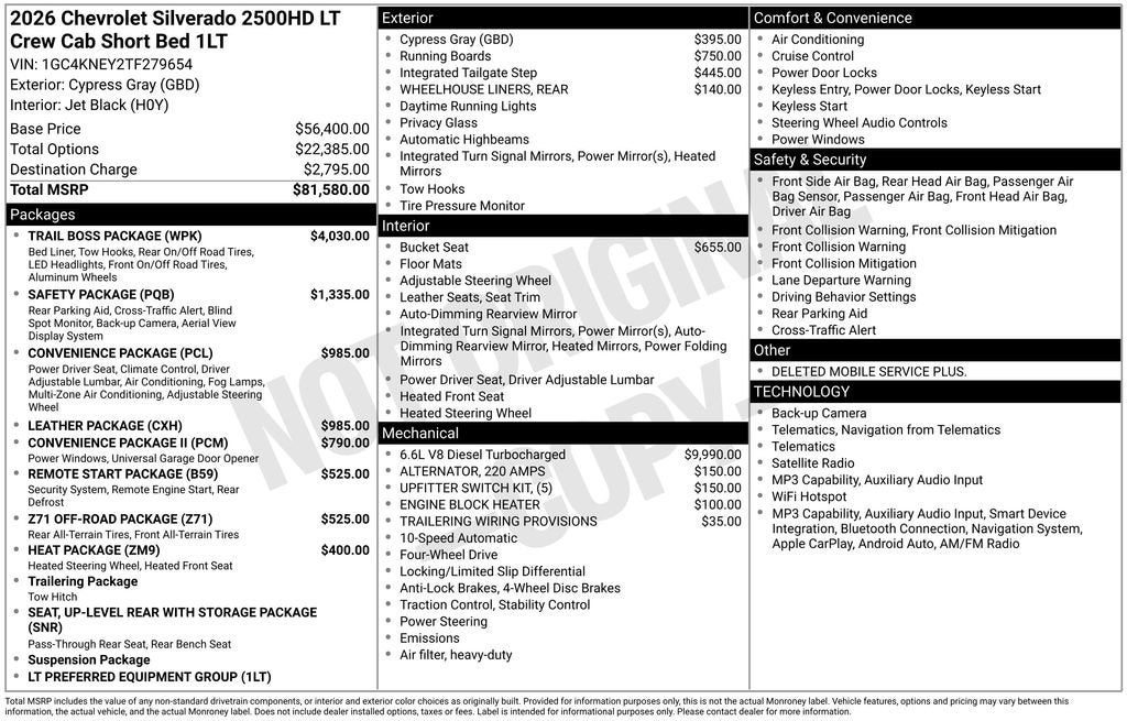 2026 Chevrolet Silverado 2500 HD LT