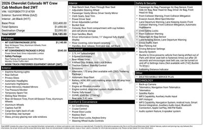 2026 Chevrolet Colorado WT