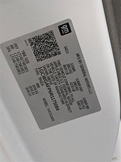 2024 Chevrolet Express Cargo 2500 WT