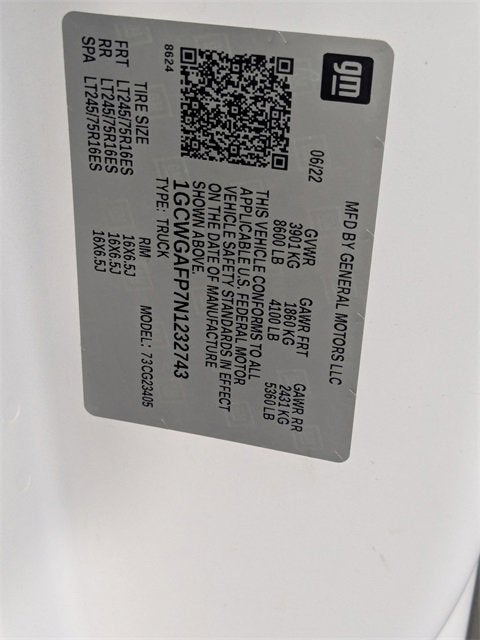 2022 Chevrolet Express Cargo 2500 WT