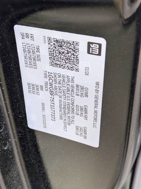 2026 Chevrolet Express Cargo WT