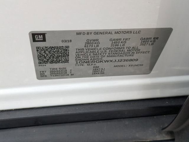 2018 Chevrolet Traverse LT Cloth