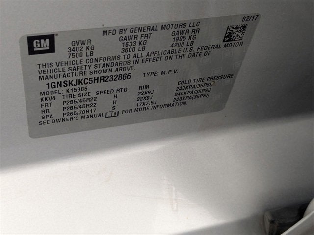 2017 Chevrolet Suburban Premier