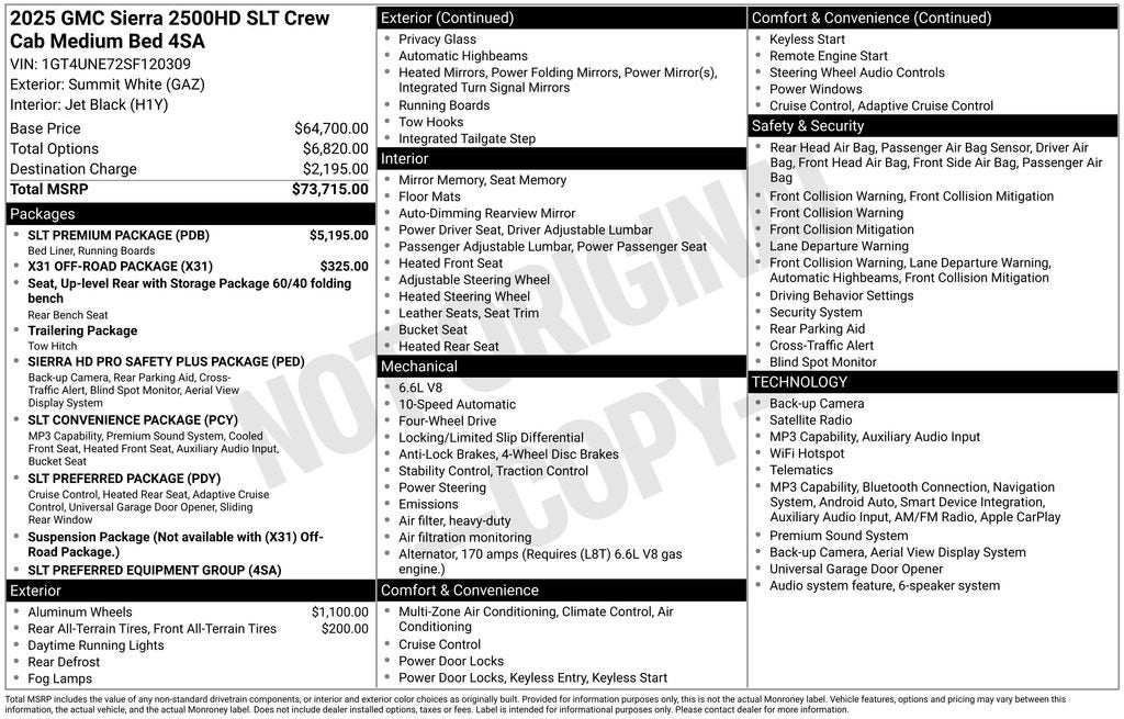 2025 GMC Sierra 2500 HD SLT