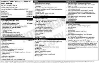 2023 GMC Sierra 1500 AT4