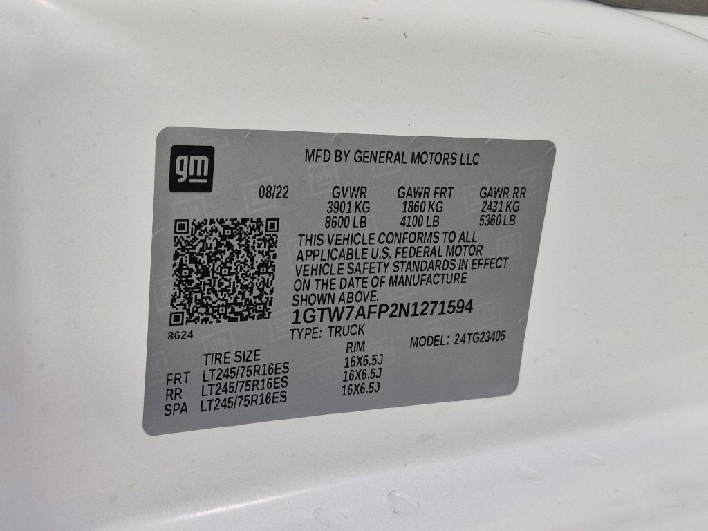 2022 GMC Savana Cargo 2500 RWD 2500 Regular Wheelbase Work Van