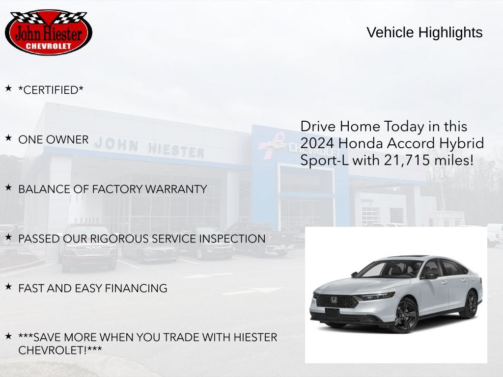 2024 Honda Accord Hybrid Sport-L