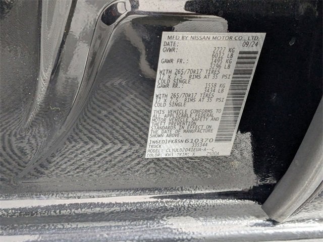 2025 Nissan Frontier PRO-4X