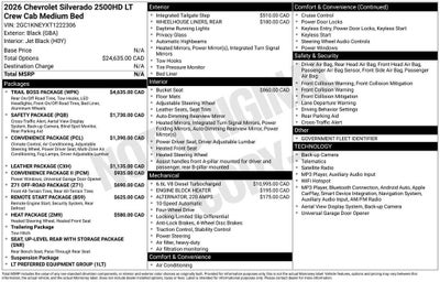 2026 Chevrolet Silverado 2500 HD LT
