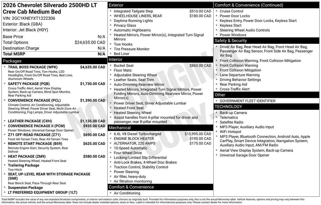 2026 Chevrolet Silverado 2500 HD LT