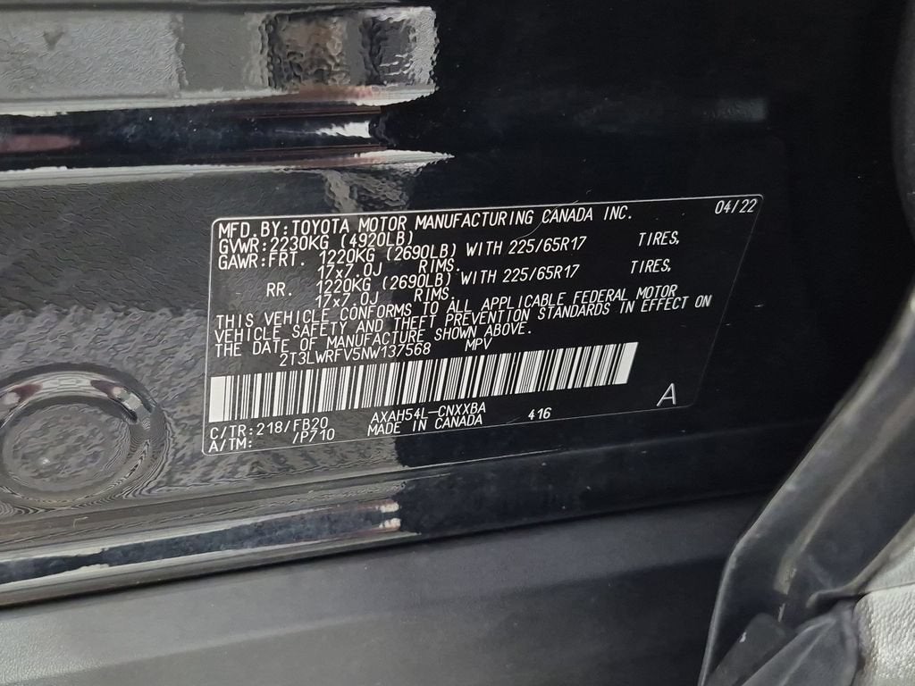 2022 Toyota RAV4 Hybrid LE