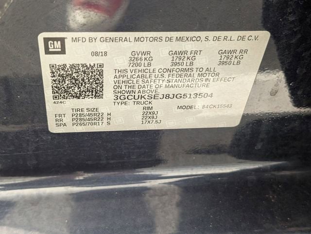 2018 Chevrolet Silverado 1500 LTZ