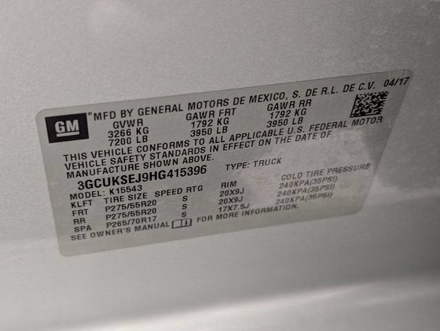 2017 Chevrolet Silverado 1500 LTZ