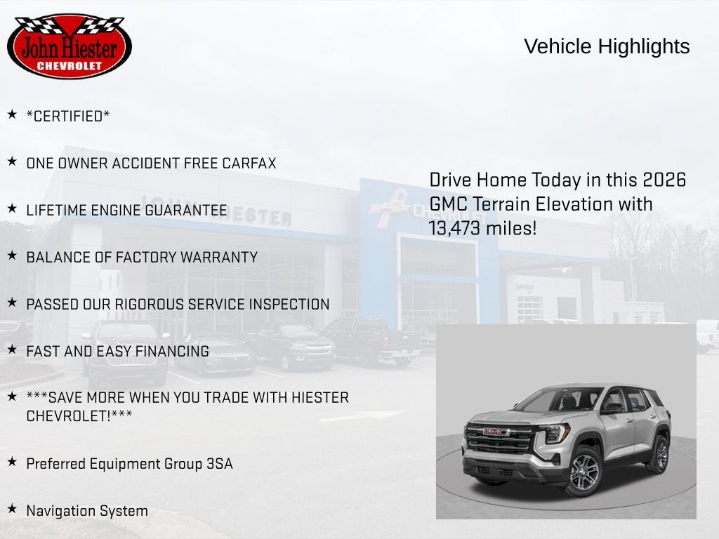 2026 GMC Terrain Elevation