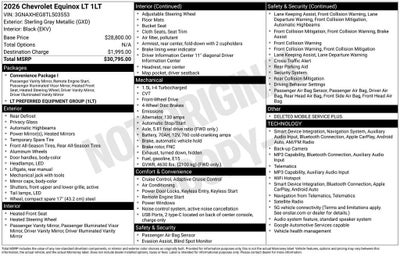 2026 Chevrolet Equinox LT
