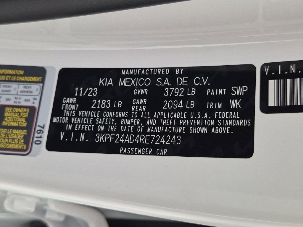 2024 Kia Forte LXS
