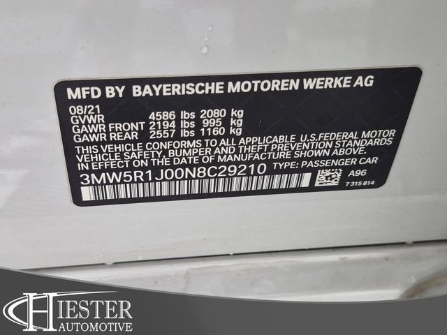 2022 BMW 330i 330i