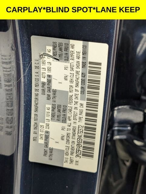 2025 Mazda Mazda3 Sedan 2.5 S Select Sport