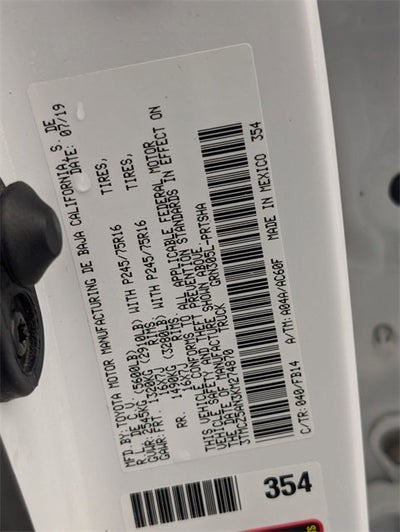 2019 Toyota Tacoma 4WD SR