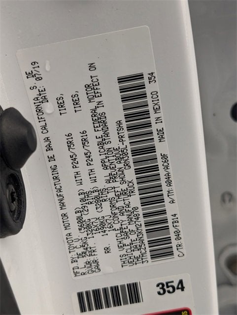 2019 Toyota Tacoma 4WD SR