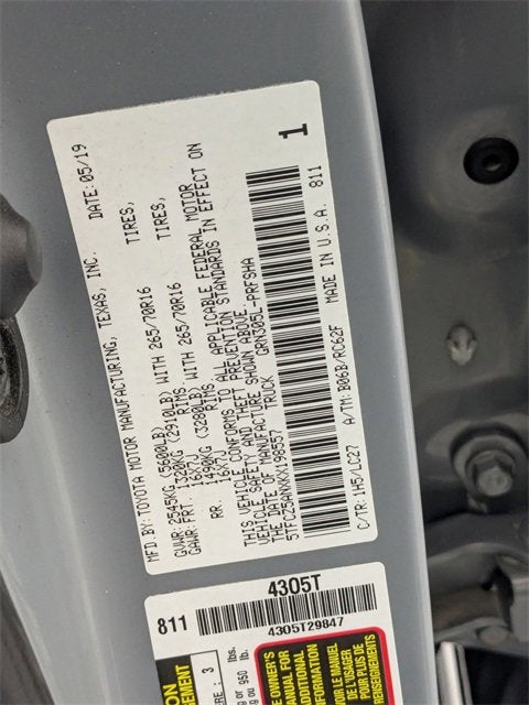 2019 Toyota Tacoma 4WD TRD Off Road