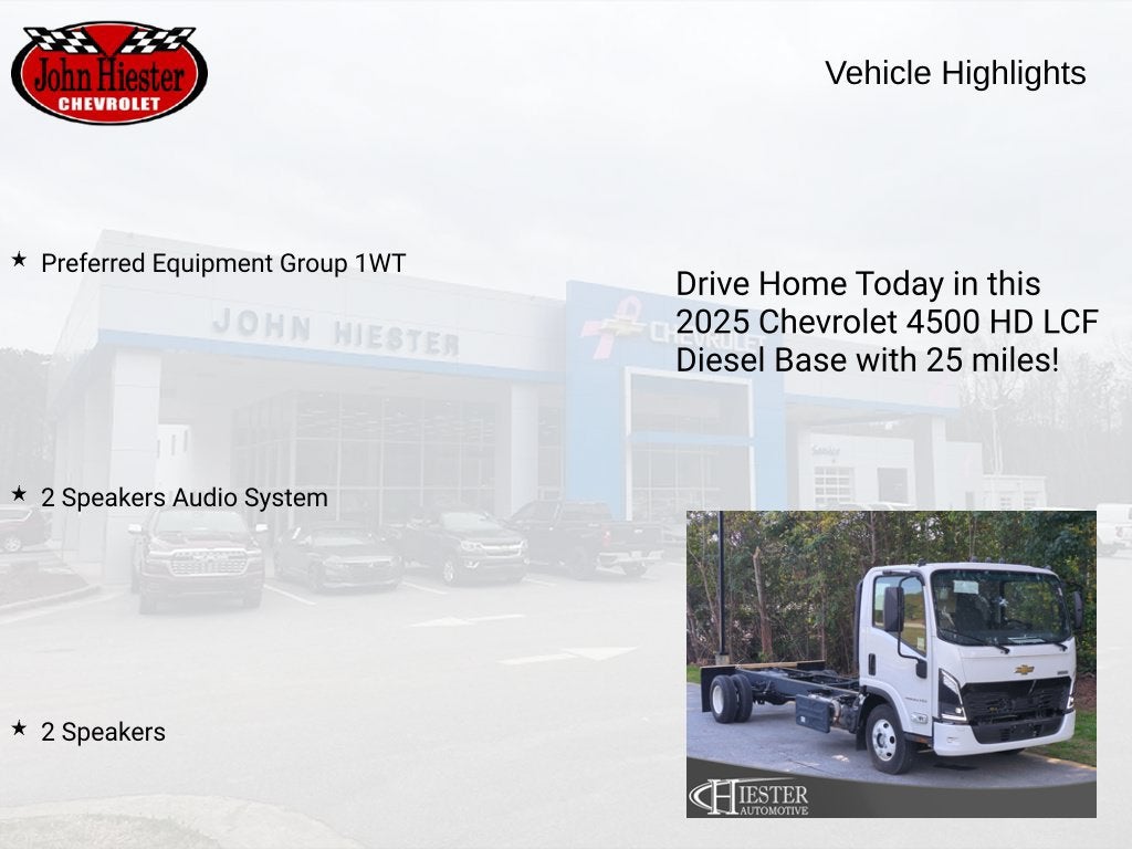 2025 Chevrolet Low Cab Forward 4500 HD NA