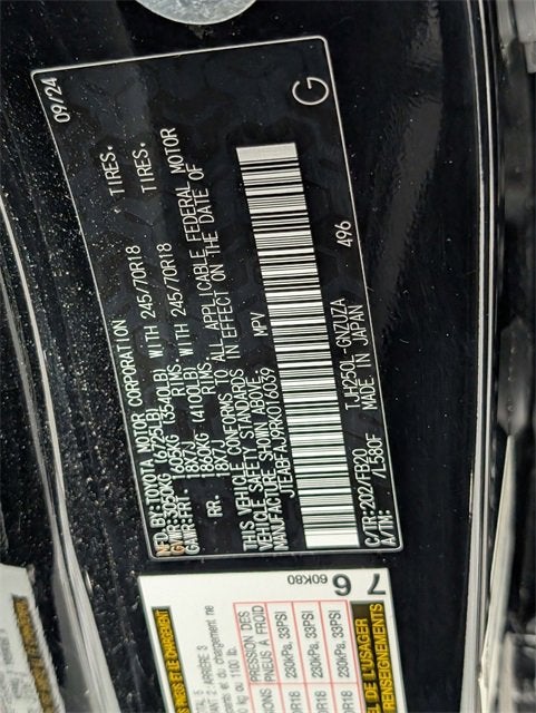 2024 Toyota Land Cruiser BASE