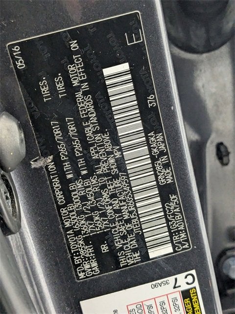 2016 Toyota 4Runner Limited