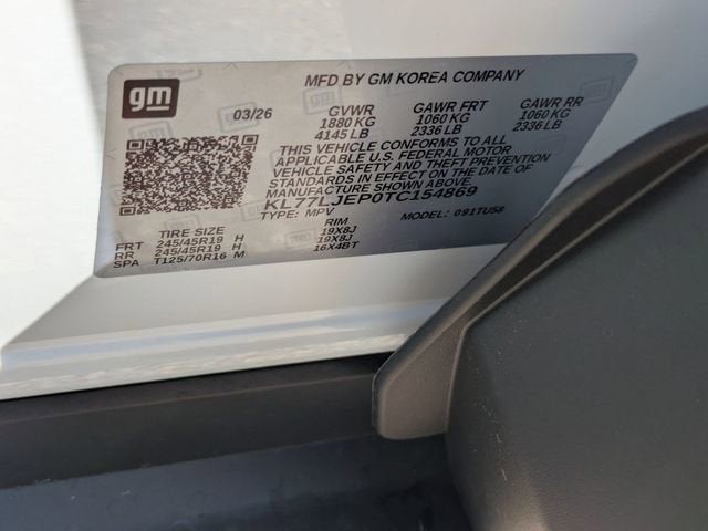 2026 Chevrolet Trax 2RS