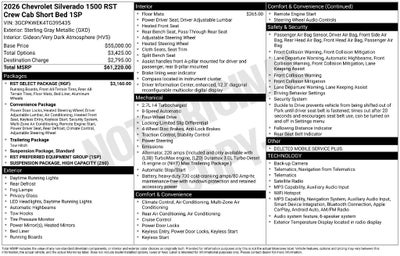 2026 Chevrolet Silverado 1500 RST