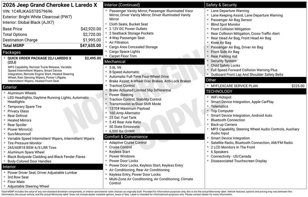 2026 Jeep Grand Cherokee L Laredo X
