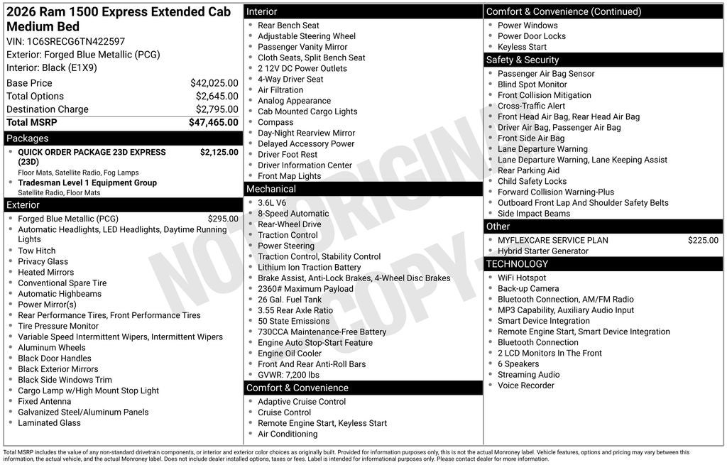 2026 RAM 1500 Express