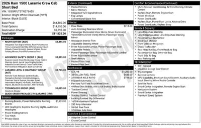 2026 RAM 1500 Laramie