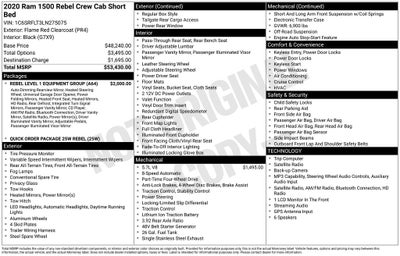 2020 RAM 1500 Rebel