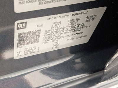 2022 Chevrolet Silverado 1500 LTD 2WD Crew Cab Short Bed LT
