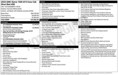 2023 GMC Sierra 1500 AT4