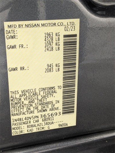 2023 Nissan Altima 2.5 SV