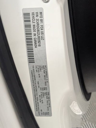 2020 Dodge Grand Caravan SE