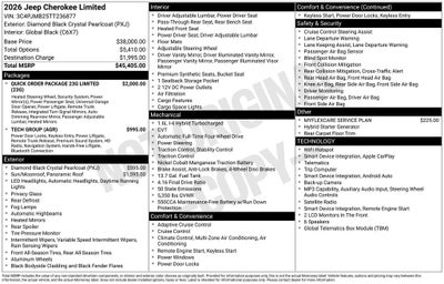 2026 Jeep Cherokee Limited
