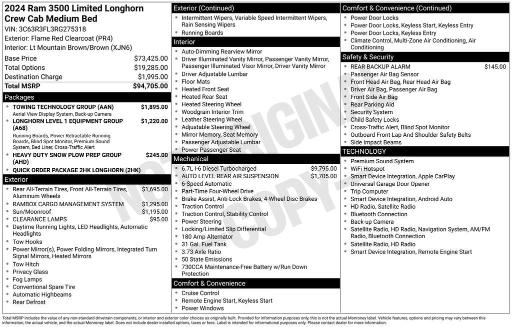 2024 RAM 3500 Limited Longhorn