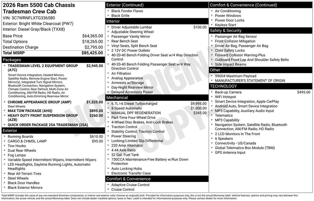 2026 RAM 5500HD Tradesman