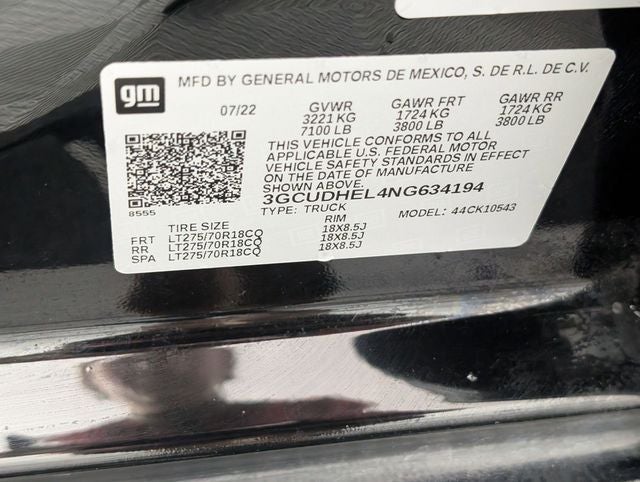 2022 Chevrolet Silverado 1500 4WD Crew Cab Short Bed ZR2