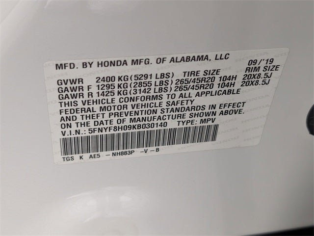 2019 Honda Passport Elite