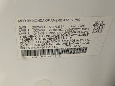 2018 Acura MDX 3.5L SH-AWD w/Technology Package