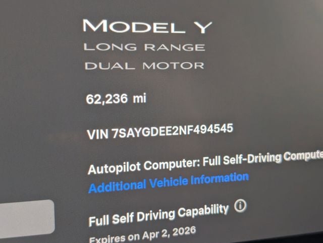 2022 Tesla Model Y Long Range