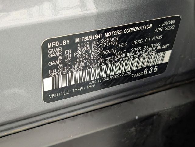 2022 Mitsubishi Outlander Black Edition