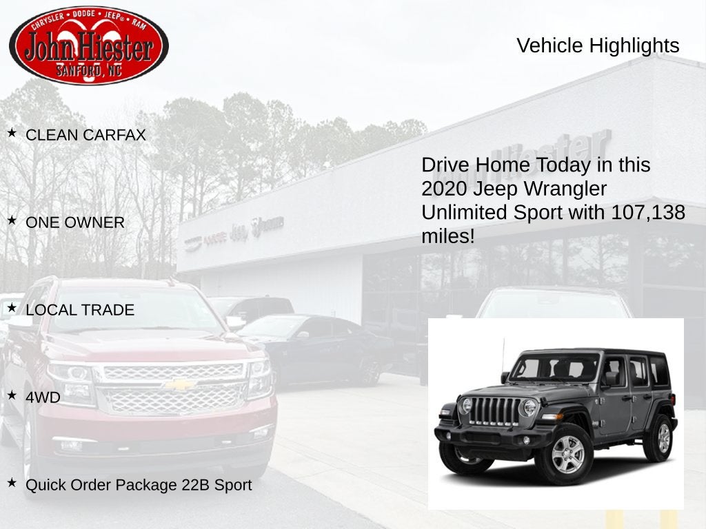 2020 Jeep Wrangler Unlimited Sport